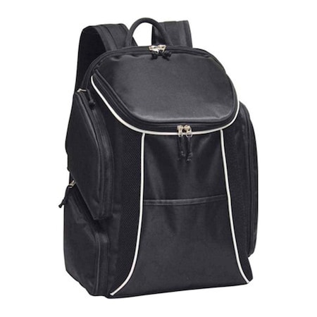 Preferred Nation Deluxe Sports Backpack - Black P3439 BLK